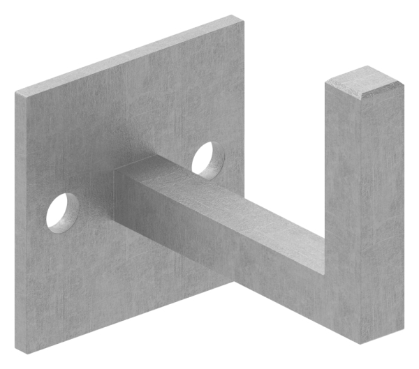 Handlauftraeger Stahl roh mit Ronde Buegel 12x12 mm Wandabstand 79 mm zum Anschweissen-88.112507