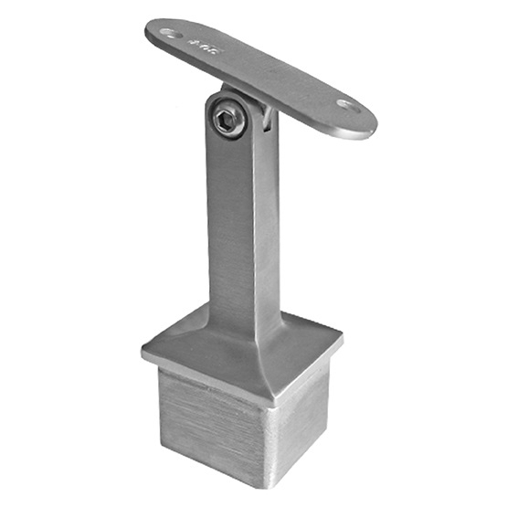 Handlaufhalter mit Gelenk - fuer Vierkantrohr- 40x40x2 mm - V4A-11-2713-A.1