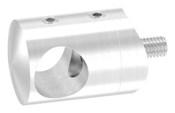 Querstabhalter Edelstahl V4A fuer Rohr Ø 42-4 mm- Bohrung Ø 16-2 mm- geschliffen Korn 240-88-1150395-240A.V4A