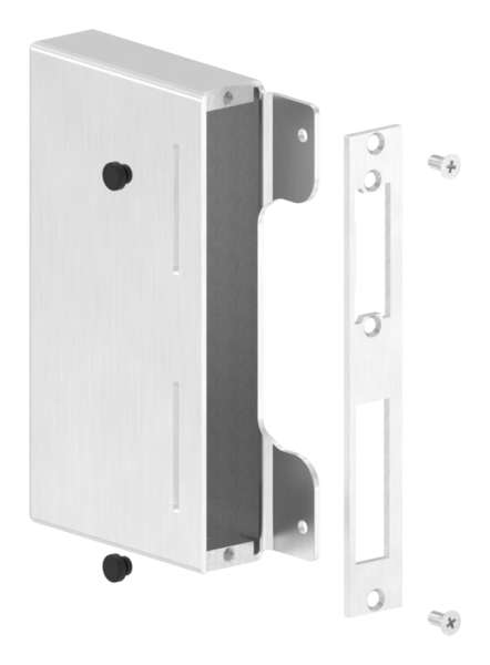 Gegenkasten Edelstahl V2A fuer 30 mm Schlosskasten zum Anschweissen-88-1159302-240.30