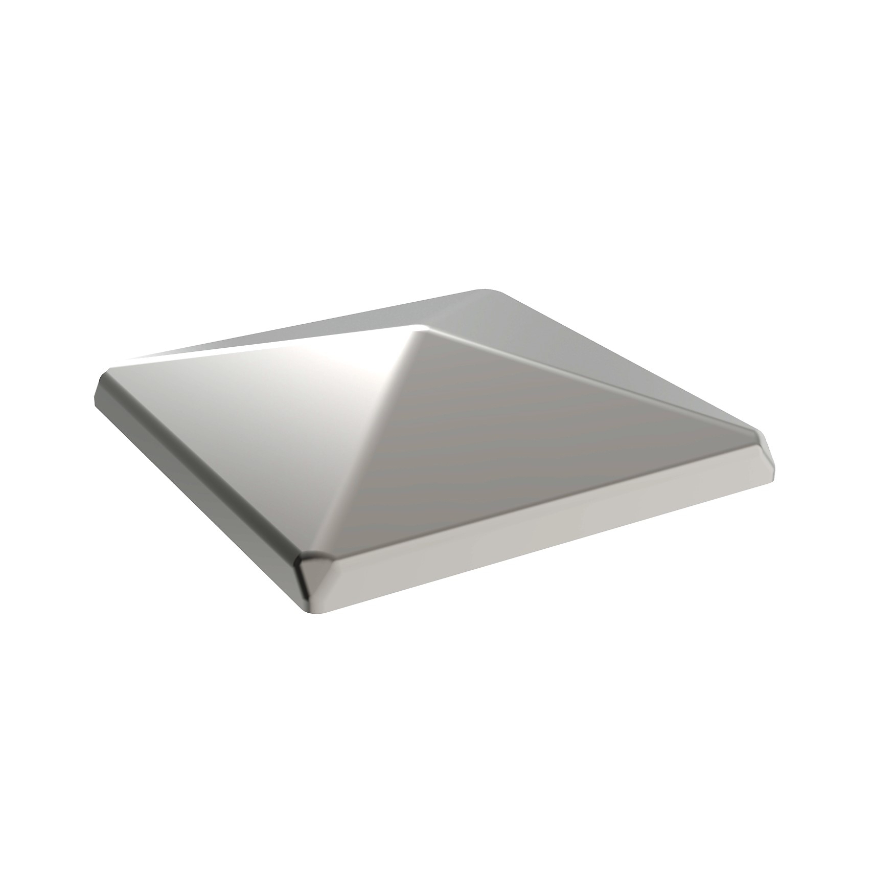 Pfostendeckel verzinkt 100x100 mm fuer Vierkantpfosten aus Stahl-89-11E2254100X100ZN-A.4