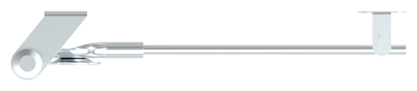 Tuerschliesser Stahl verzinkt Hebellaenge 235 mm fuer Tueren bis 60 kg-88.113891