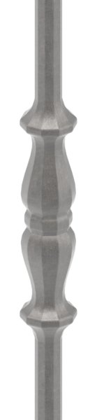 Zwischenstab - Laenge- 900 mm - Material- 12 mm - rund- gehaemmert - Stahl S235JR- roh-30-1111.8