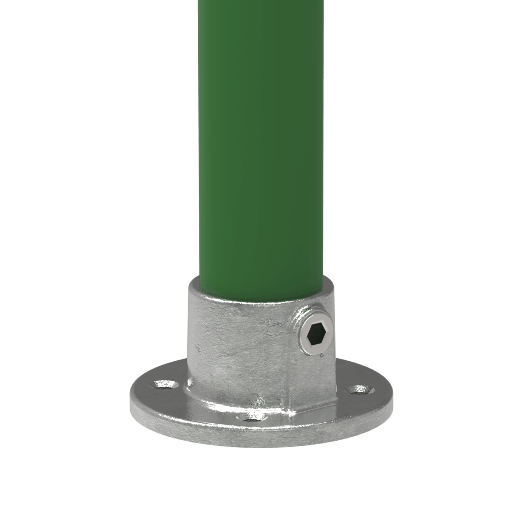 Rohrverbinder - Wandbefestigung rund - 131T21 - 21-3 mm - 1-2- - Feuerverzinkt u. Elektrogalvanisiert-131T21