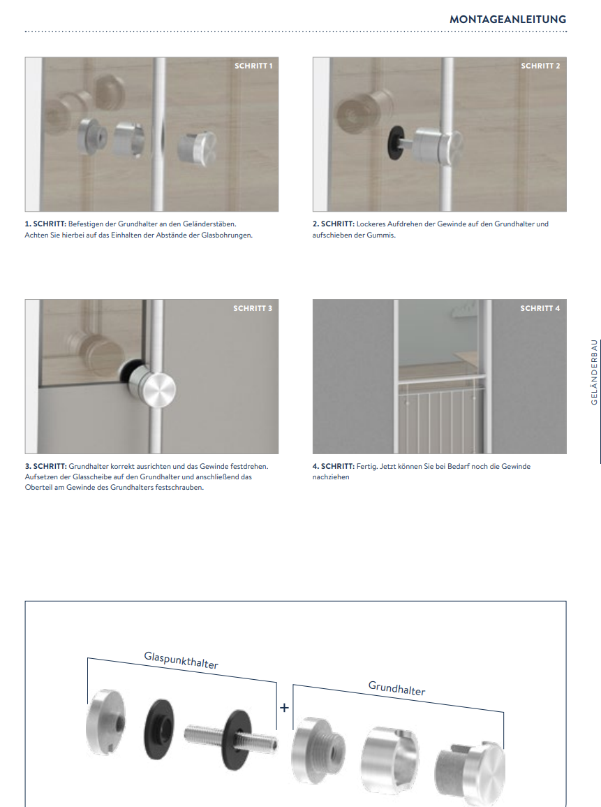 BRENK-fix® Grundhalter fuer Staebe Ø 10mm- V2A-88-11BR-R10M8.V2A