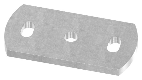 Ankerplatte 120x60x8 mm 3 Bohrungen -  Stahl roh-30-2881.8
