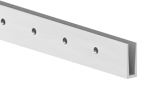 Alu-Profil - KOMPAKT - Laenge- 3000 mm - seitliche Montage - Aluminium-12-2212.6