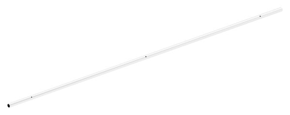 Laufschiene V2A Rohr Ø 25 x 2 mm- 2100 mm fuer Glasschiebetueren- 3x M8 Gewinde-88-1160840-240.2100