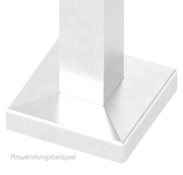 Abdeckrosette Ø 45x11 mm fuer Glasgelaender-Bodenklemme Ø 40 mm V2A-11-2706-A.4