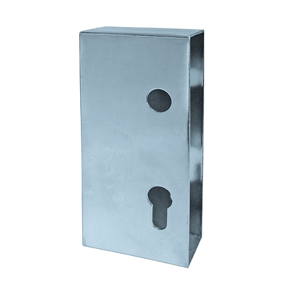 Einbauschlosskasten Stahl verzinkt 78 x 40 x 171 mm fuer Schiebetore-89-11H35K-A.4