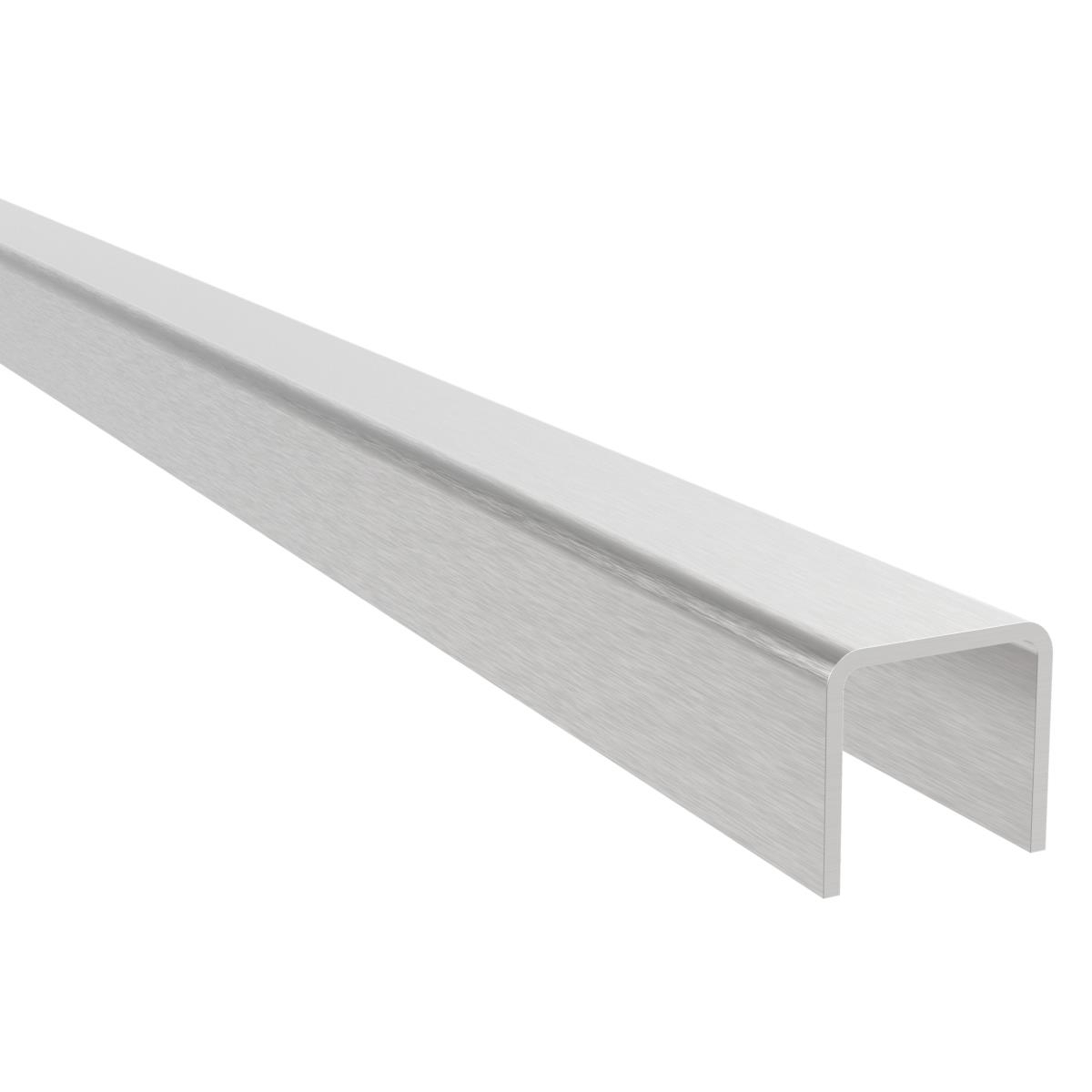 U-Profil fuer Glas Edelstahl V2A geschliffen Korn 240 Laenge 2500 mm-89-11A6900B0242500-A.4