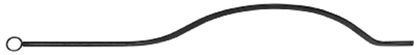 Bauchstab - Laenge- 1000 mm - Material- 16x8 mm - Stahl S235JR- roh-30-1181.8