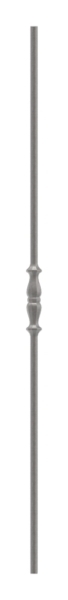 Zwischenstab - Laenge- 900 mm - Material- 12 mm - rund- gehaemmert - Stahl S235JR- roh-30-1111.8