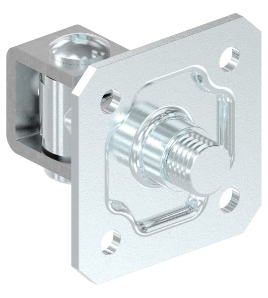 Torband M24 verstellbar mit Befestigungsplatte Stahl -Roh- S235JR-30-3536.7