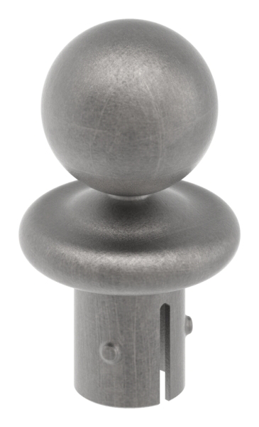 Kugelrohrknopf fuer Ø 33-7x2-5-2-9 mm - Stahl S235JR- roh-30-2800.8