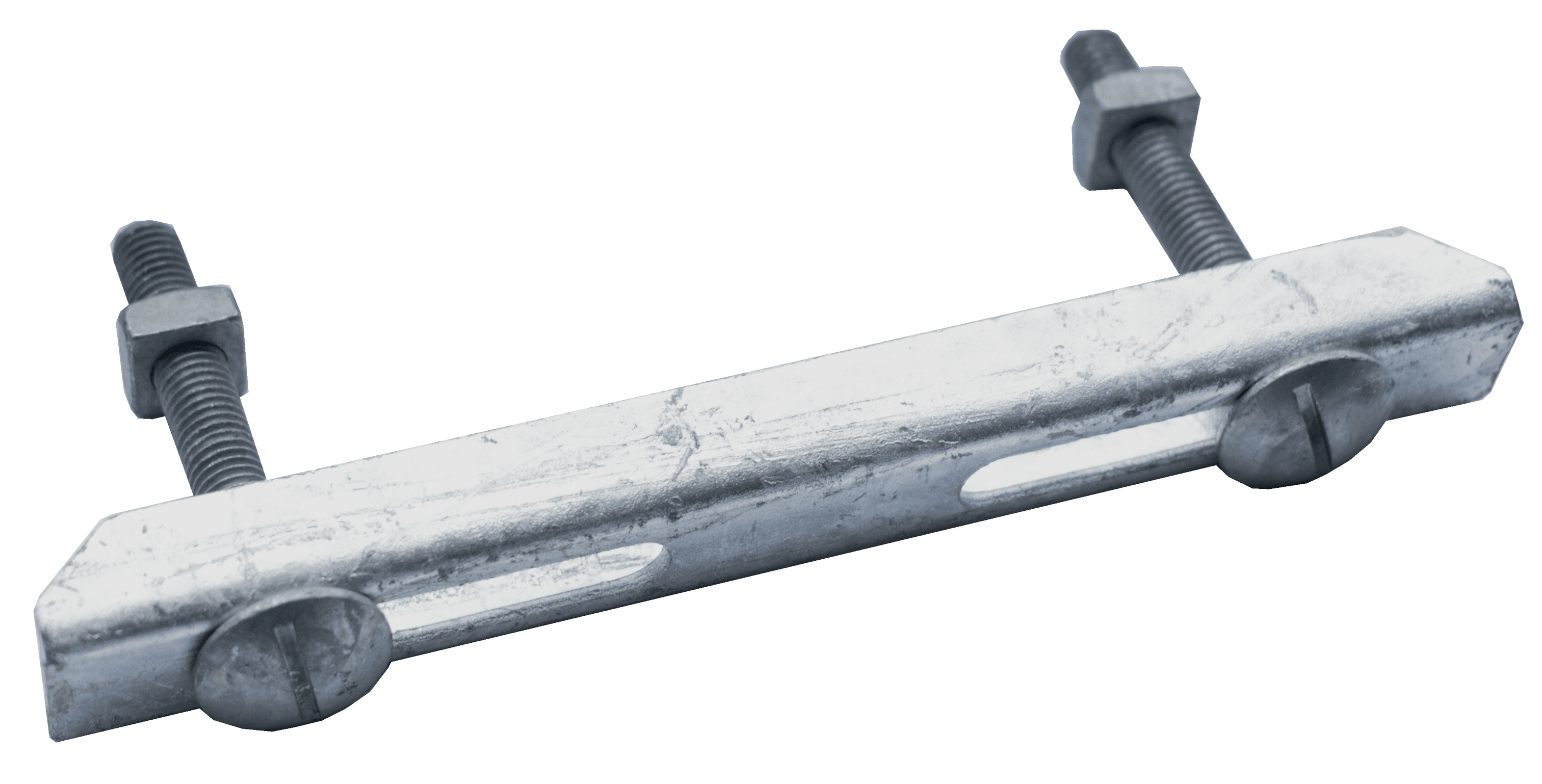 Doppelklemme fuer Rosthoehe 40-50 mm MW 30-10 mm aus St37- feuerverzinkt-26-DKLEMME11.7