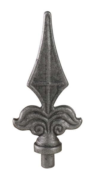 Zaunspitze - Hoehe- 130 mm - Material- Ø 12 mm - Stahl S235JR- roh-30-2566.8
