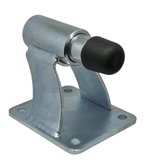 Seitenanschlag gefedert Stahl verzinkt mit Ankerkonsole 130 x 85 mm-89-11H10B130X85SPRING-A.4