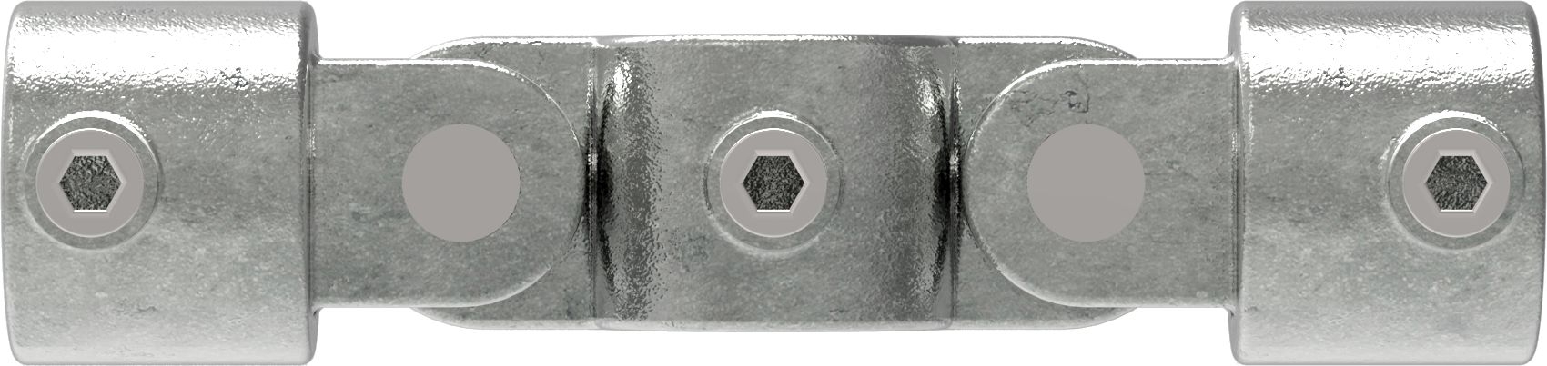 Rohrverbinder Gelenkstueck doppelt 180° Ø 33-7 mm -1- - Temperguss verzinkt - 167B34-167B34