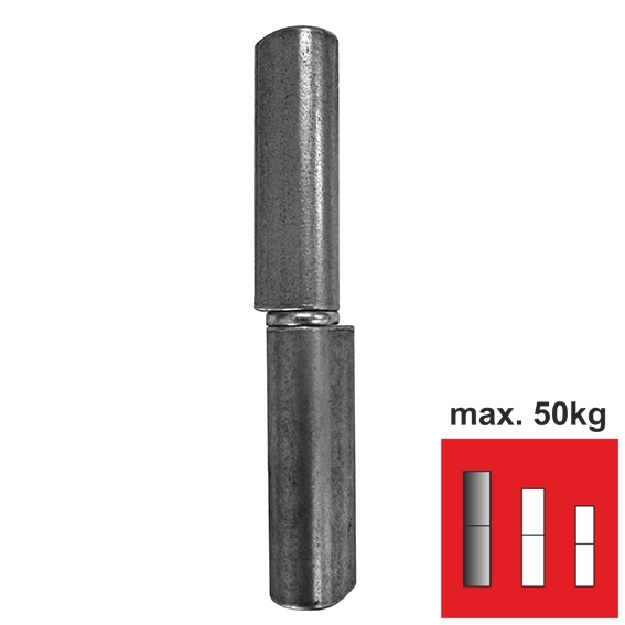 Anschweissband Stahl roh Ø 20 mm L = 180 mm 2-teilig bis 100 kg-89-11D411180-A.4