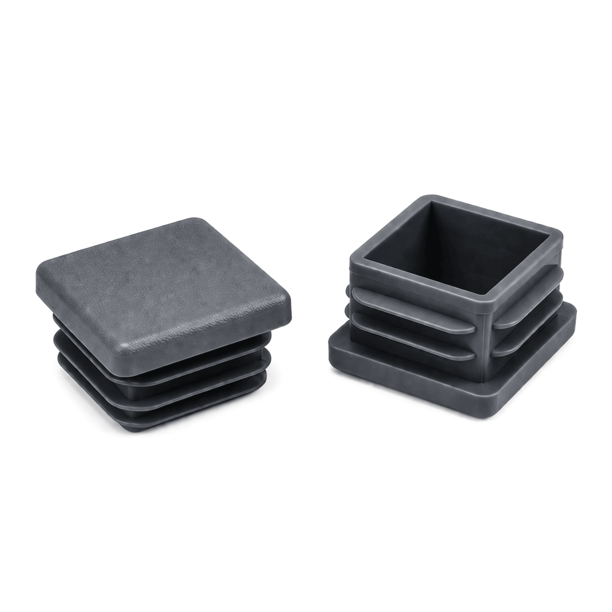 Lamellenstopfen fuer ein Quadratrohr 20x20x1-3 mm- Anthrazit-Q-7420.A
