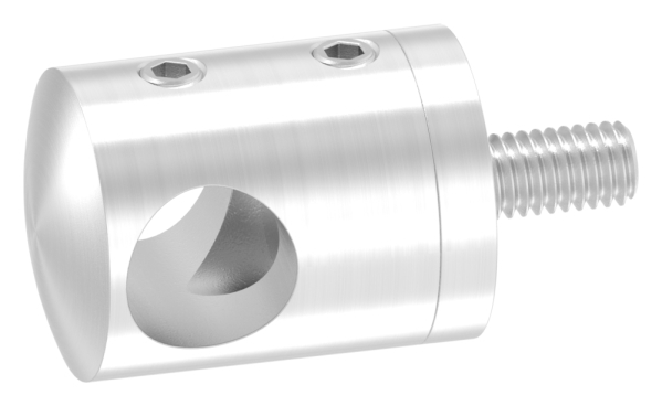 Querstabhalter Edelstahl V4A Bohrung Ø 12-2 mm fuer Ø 12 mm Profil- gerader Anschluss-88-1150406-240A.V4A