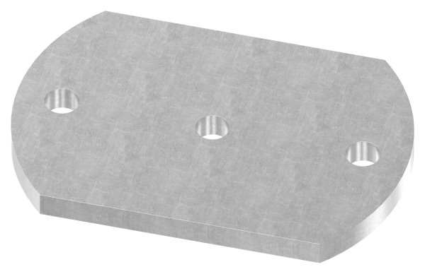 Ankerplatte 150x100x10 mm 3 Bohrungen -  Stahl roh-30-2888.8