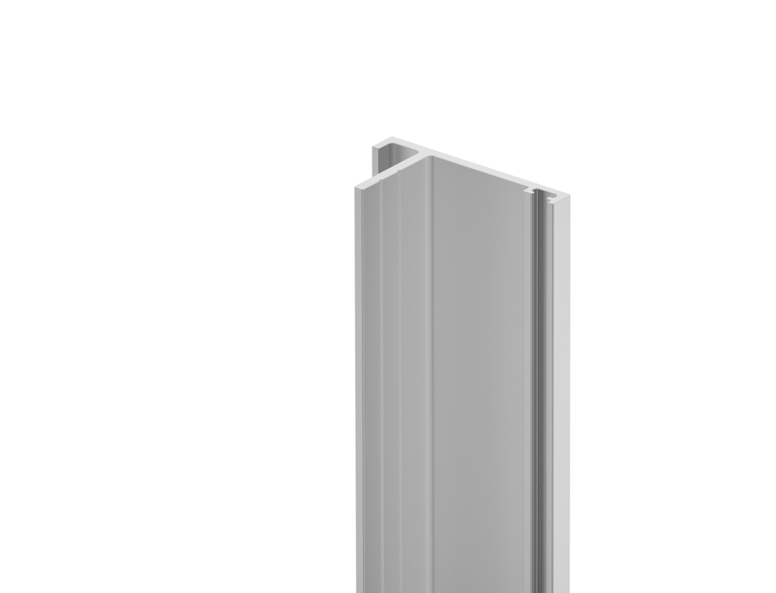 Toranschlagprofil Aluminium 40x20 mm Laenge 2000 mm Roh-89-11FGDS40X202000N-A.4