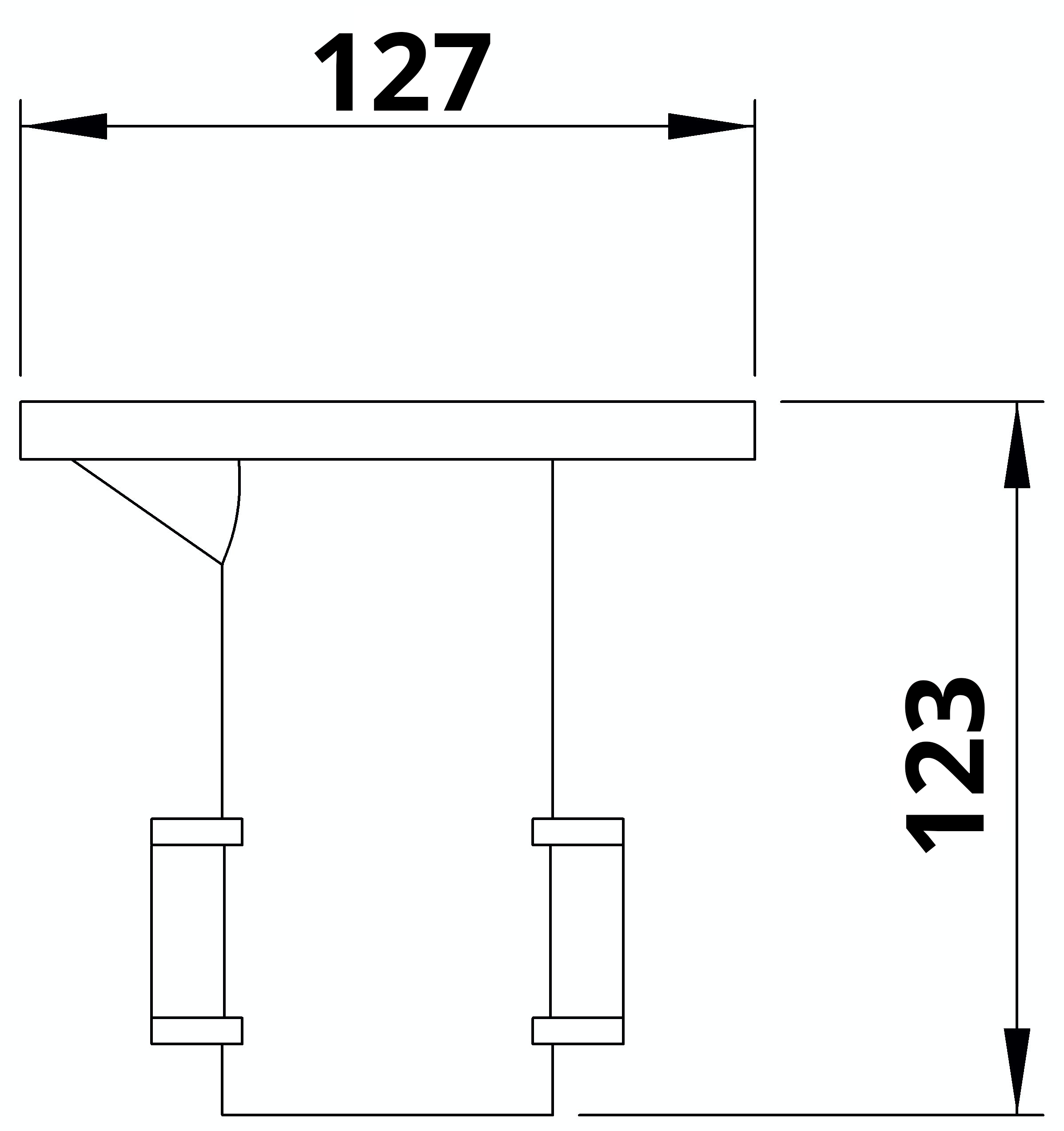 Rohrverbinder - Bodenhuelse - 134B34 - 33-7 mm - 1- - Feuerverzinkt u. Elektrogalvanisiert-134B34