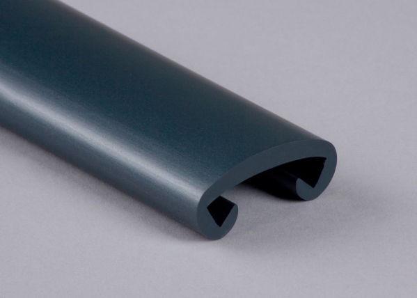 Kunststoffhandlauf fuer 40 x 8mm- stratosanthrazit glanzeffekt- 25 Meter-88-11F408.502