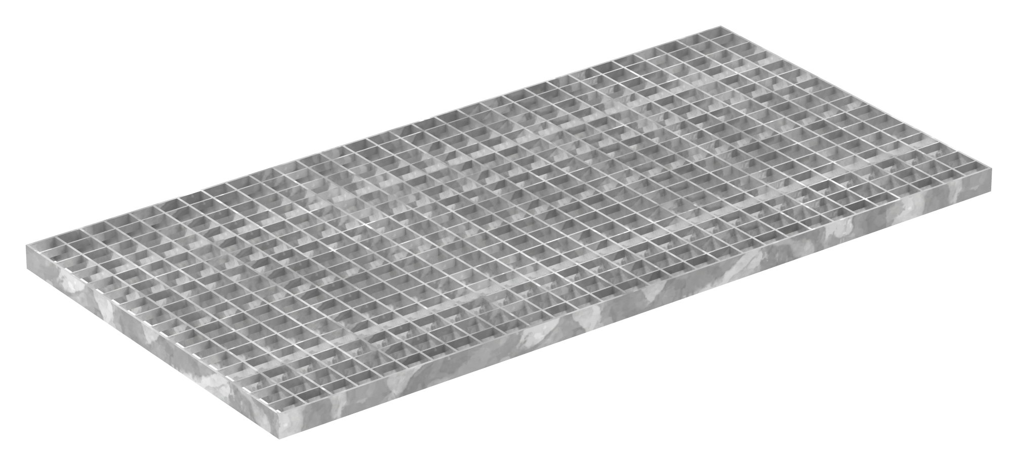Industrie-Gitterrost - Masse- 1000x500x30 mm; MW 30-30 mm; 30-3 mm - S235JR -St37-2- im Vollbad feuerverzinkt-21-1005030303.7
