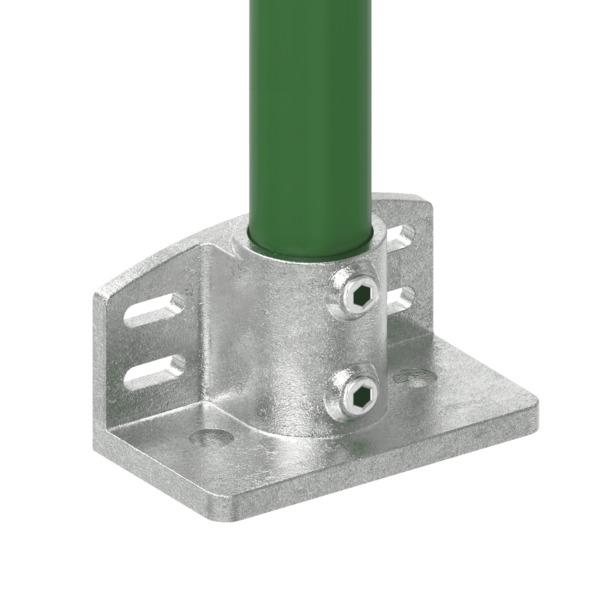 Rohrverbinder - Massive Wandhalterung - 247C42 - 42-4 mm - 1 1-4- - Feuerverzinkt u. Elektrogalvanisiert-247C42