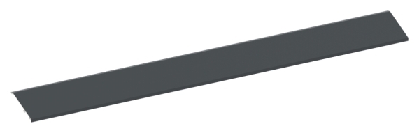Vordachabdeckung Aluminium L = 1605 mm pulverbeschichtet RAL 7016-88-11VDE-AB-1600.7016