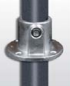 Rohrverbinder hohe Wandbefestigung rund mit Durchgangsbohrung Ø 33-7 mm -1- - Temperguss verzinkt - 131TXB34-131TXB34