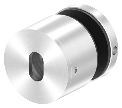 Glaspunkthalter Edelstahl V4A Ø 52 mm Klemmbereich 12-0-25-52 mm flach verstellbar-88-1160250.V4A