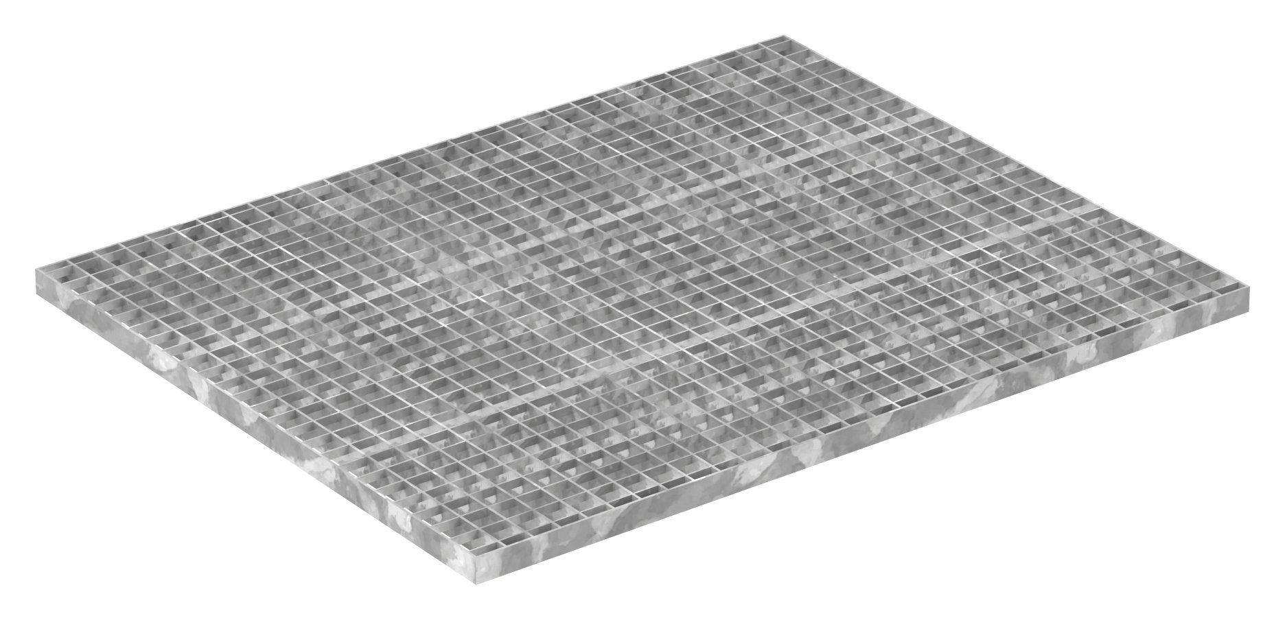 Industrie-Gitterrost - Masse- 800x1000x30 mm; MW 30-30 mm; 30-3 mm - S235JR -St37-2- im Vollbad feuerverzinkt-21-8010030303.7