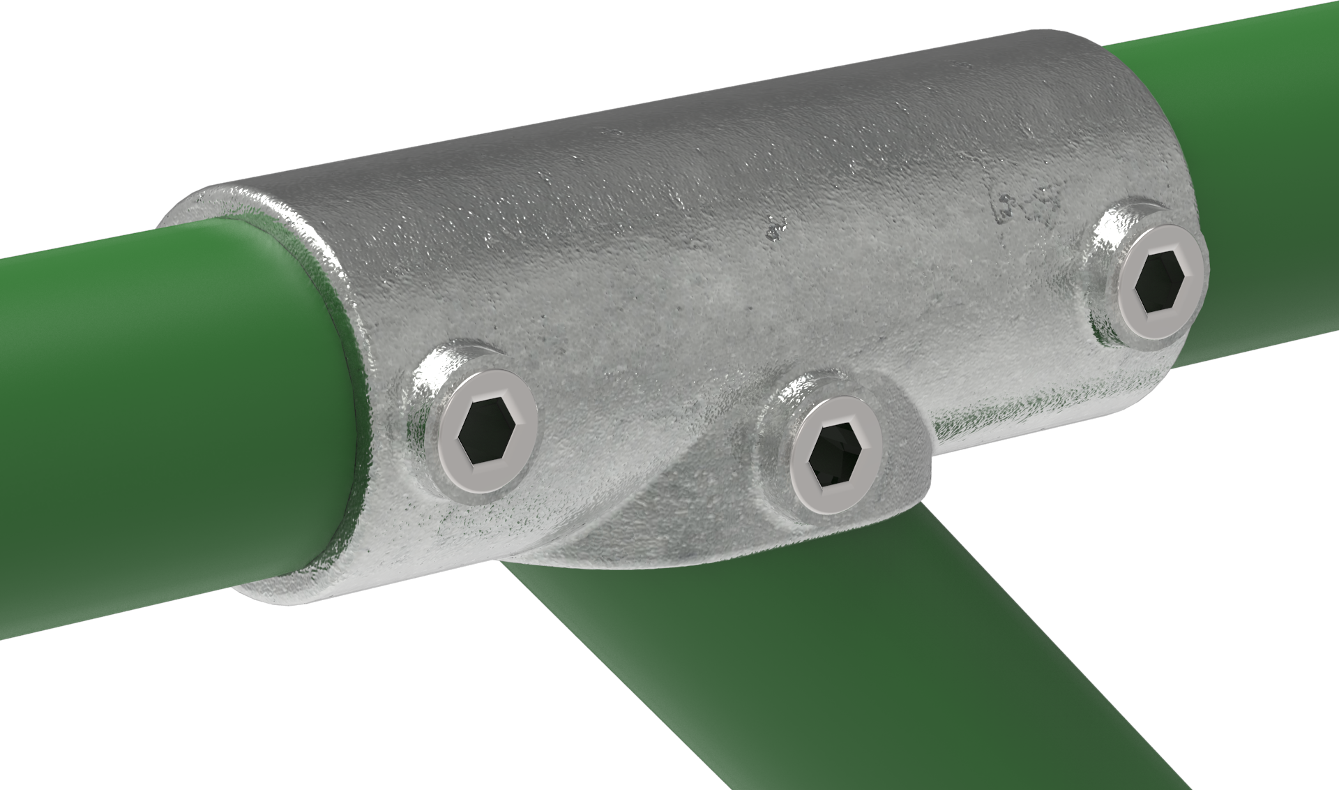 Rohrverbinder - T-Stueck 11-29° - 255D48 - 48-3 mm - 1 1-2- - Feuerverzinkt u. Elektrogalvanisiert-255D48
