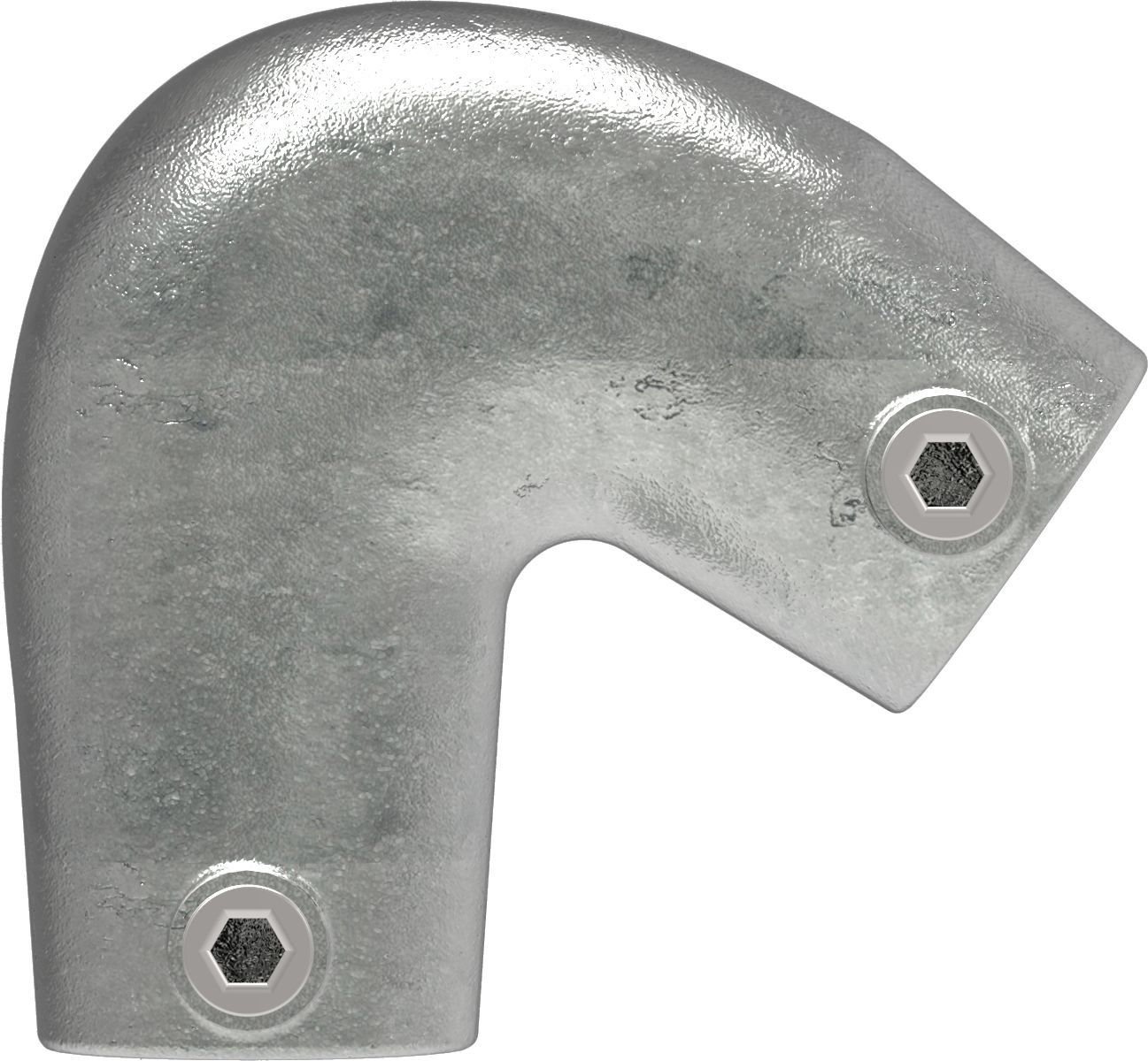 Rohrverbinder Bogen variabel 40-70° Ø 33-7 mm -1- - Temperguss verzinkt - 123B34-123B34