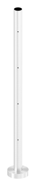Gelaenderpfosten - fuer 4 Querstabhalter M6 - Laenge- 880 mm - V2A-14-0001.4