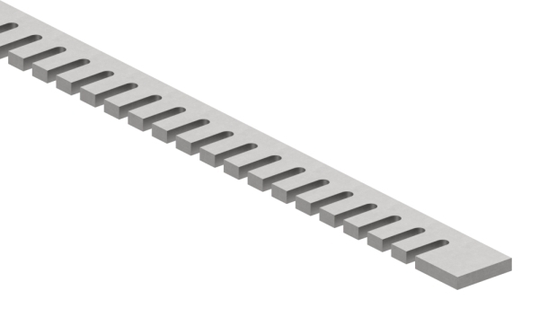 Kruemmerleiste Stahl roh 40 x 8 mm L = 1500 mm-88-112007.1500