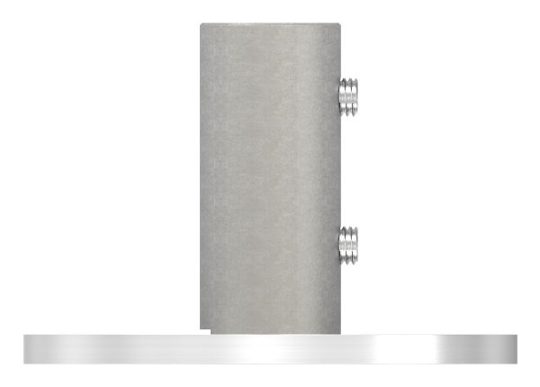 Wand- und Bodenanker Masse- Ø 100x6 mm fuer Rundrohr Ø 33-7x2-5 mm -V2A-11-3011.4