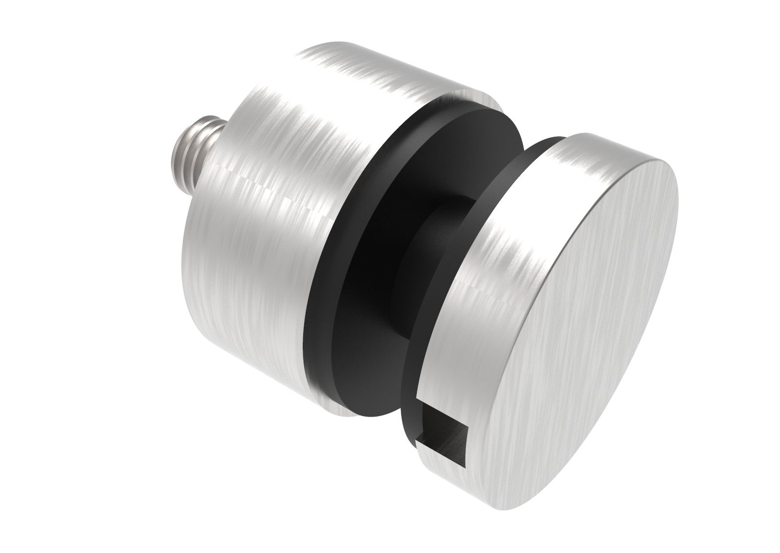 Glaspunkthalter Ø 30 mm fuer Anschluss- flach - Ø 42-4 mm V2A - V4A - Zink-10.GPH30