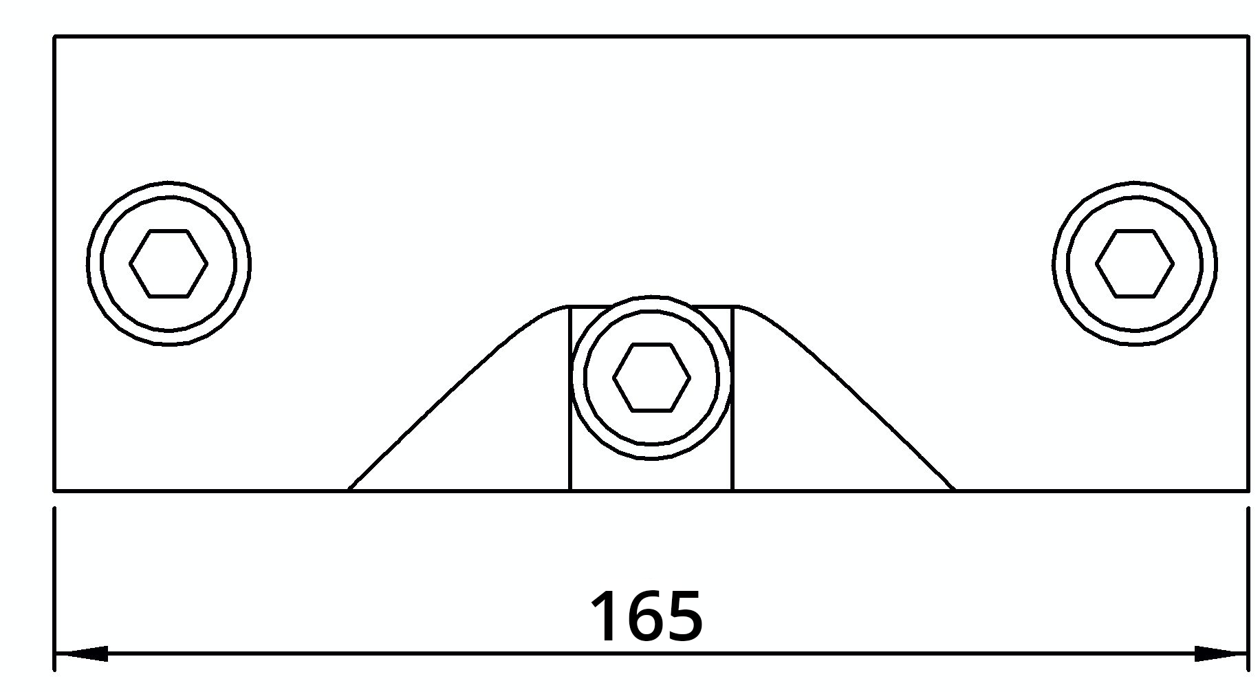 Rohrverbinder - T-Stueck 11-29° - 255D48 - 48-3 mm - 1 1-2- - Feuerverzinkt u. Elektrogalvanisiert-255D48