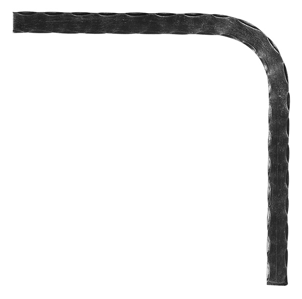 Untergurt-Bogen 90° 20x8 mm glatt Stahl S235JR schweissbar-30-1443.8