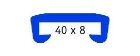 40 x 8 mm (C408) Kątowy