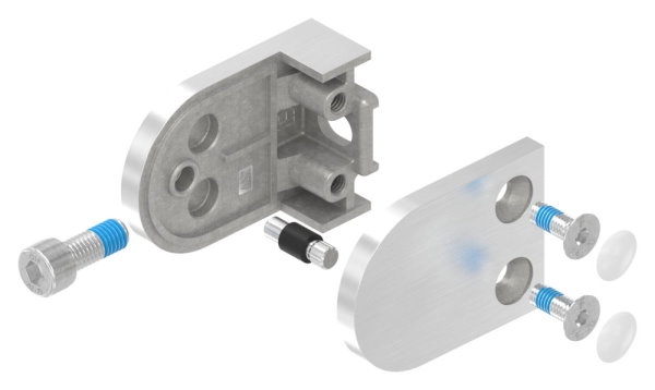 Glasklemme 63x45x28 mm AbZ fuer Anschluss flach V4A-10-2200ABZ.1