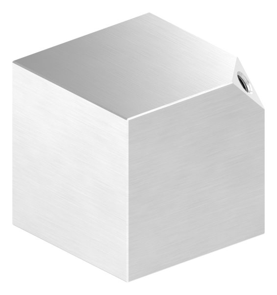 Wuerfel 60x60x3 mm mit Gewinde M8 V2A-11-2592.4