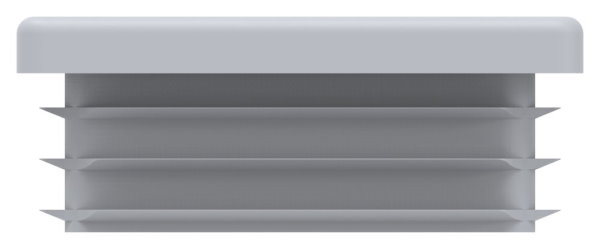 Einsteckkappe Kunststoff fuer Quadratrohr 50 x 50 mm- Wandstaerke 3-0 mm- grau-88-11178-50X50-3.G