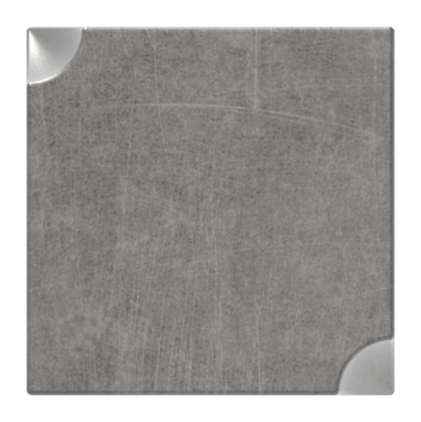 Vierkant gehaemmert - Material- 20x20 mm - Laenge- 3000 mm - Stahl -Roh- S235JR-30-1488.8