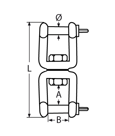 Wirbelschaekel Gabel-Gabel Laenge- 60 – 229 mm V4A- Verkauf in VPE-66-64-411.8256